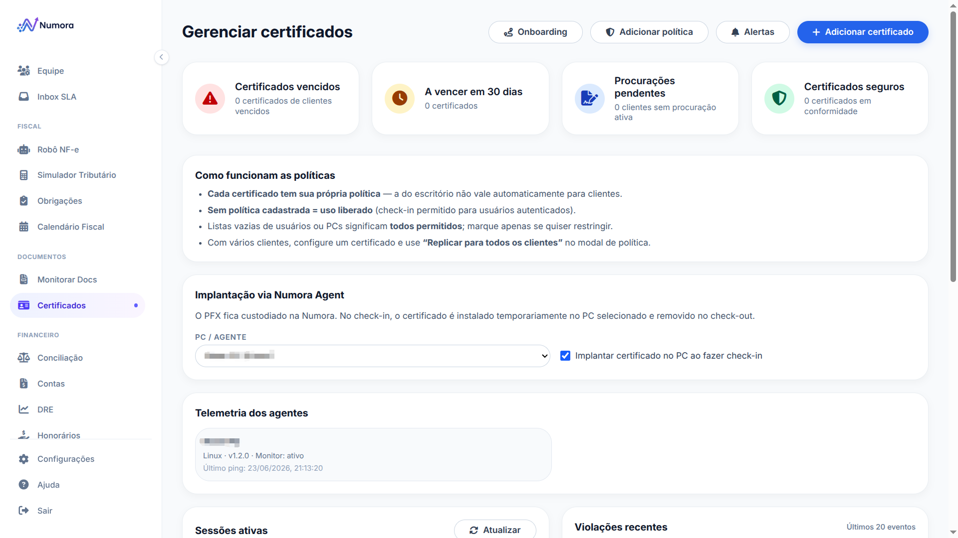 Certificados digitais